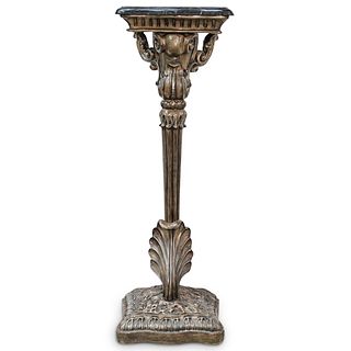 Maitland Smith Tessellated Marble Pedestal