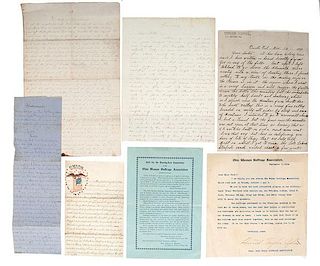 Paul Family, Correspondence with Mother and Daughter, Mary and Ellen, Including Temperance and Suffrage Content  