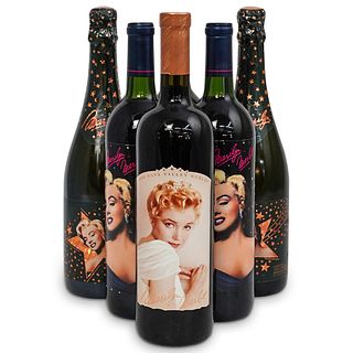 (6 Bottles) "Marilyn Monroe" Wine Bottles Grouping