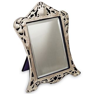 Silverplate Art Nouveau Style Frame w/ Mirror