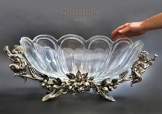 A Large Christofle Silver-plated Centerpiece, 19th C.