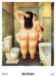 II Bagno 1989, A Fernando Botero Exhibition Poster