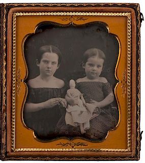 Daguerreotypes and Ambrotypes of Children Posed with Dolls 