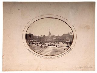 Abraham Lincoln Funeral Procession, "Assembling of the People of Detroit, April 18, 1865," Photograph