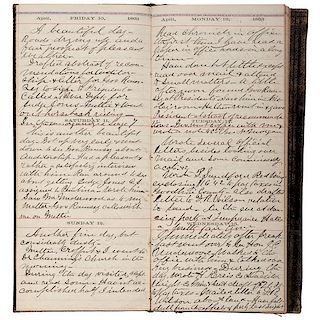 Minnesota Politician & U.S. Tax Commissioner, Delano T. Smith, Archive Featuring 1863 Diary Referencing Interactions with Lincoln, Plus Related Corres