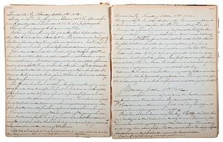 Diary of George H. Sargent, Documenting Steamboat Journey Down the Ohio River, 1851-1853 