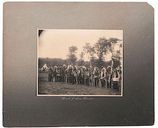F.A. Rinehart Platinum Photographs, Including <i>Band of Sioux Warriors</i>, Plus 