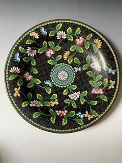 A Chinese Antique Cloisonne Plate