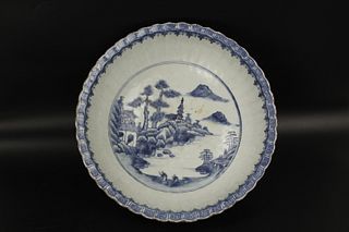 A Chinese Antique Blue and White Porcelain Big Bowl
