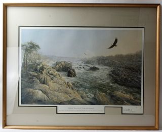 Paul Mcgehee Print of Great Falls Potomac with Frame