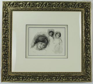 Pierre Auguste Renoir lithograph Framed w Certificate