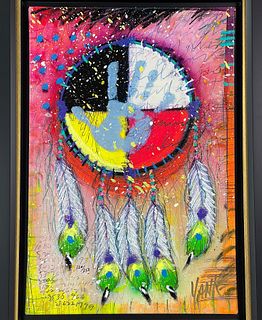Tim Yanke Giclee On Canvas Embellished Four Directions