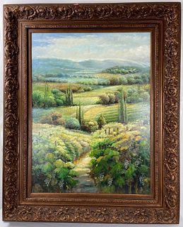 A Big Oil Painting On Canvas Signed and Framed