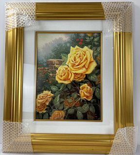 Perfect Yellow Rose by Thomas Kinkade Print