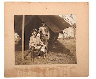 Signed Photograph of William F. "Buffalo Bill" Cody with a Cavalryman