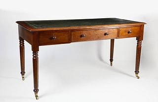 English Regency Mahogany Writing Table, 19th Century