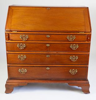American Maple Slant Front Desk, 18th Century