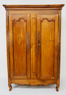 French Provincial Fruitwood Diminutive Armoire, 19th Century