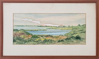 Harold Humphrey Watercolor "Abrams Point, Nantucket"