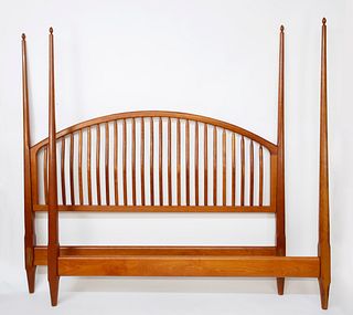 Stephen Swift Cherry Four Post Spindle Bed