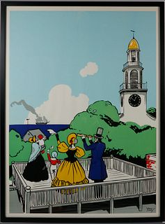 Tony Sarg Chromlithograph Poster "Welcome Home"
