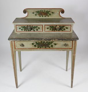American Hand Painted Two-Tier Dressing Table, circa 1830