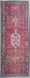 Antique Hand Knotted Oriental Carpet Runner