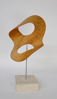 Modern Tiger Maple Free Form Carving