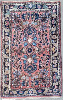 Vintage Sarouk Oriental Carpet Mat