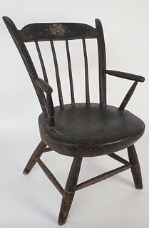 New England Thumb Back Windsor Child's Chair, 19th Century