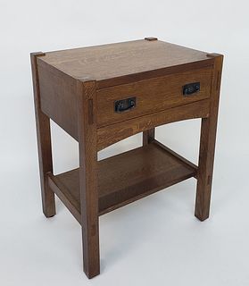 L. & J. G. Stickley Inc. One Drawer Night Stand Side Table