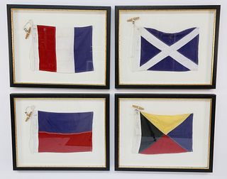 Set of Four Decorative Signal Flags