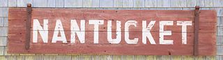 "Nantucket" Stencil Painted Barn Door