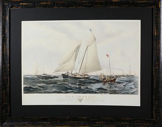 "The America Winning the Match at Cowes....1851" Photo Reproductive Print
