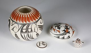 Group of Four Assorted Southwest Pottery Pieces