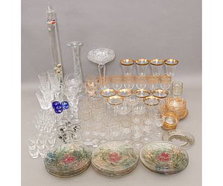 LARGE GROUPING OF GLASS TABLEWARE