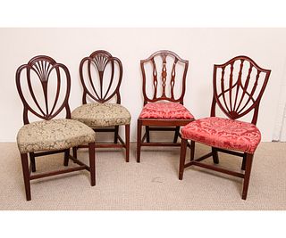 FOUR ENGLISH CHAIRS