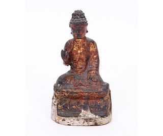 ANCIENT CHINESE IRON BUDDHA