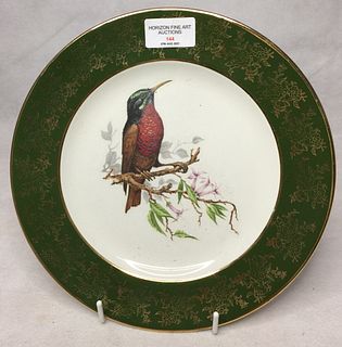 VINTAGE WEATHERBY HANLEY ENGLAND ROYAL FALCON WARE PHEASANT ROUND  PLATE 25.5CM