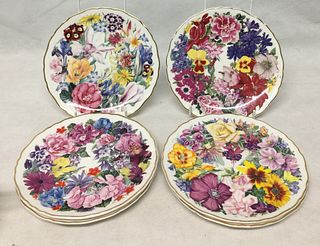 EIGHT ROYAL ALBERT COLLECTOR PLATE ,LIMITED EDITION ,D 21.5CM
