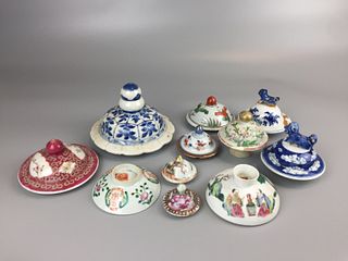 GROUP CHINESE PORCELAIN COVER