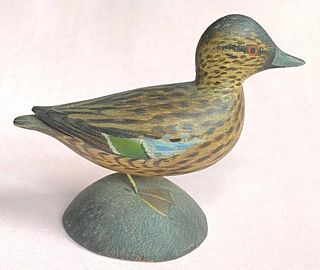Miniature Blue Winged Teal Hen-Crowell