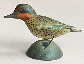 Miniature Green Winged Teal Drake-Crowell