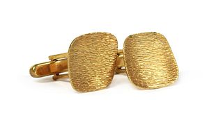 A pair of 9ct gold cufflinks, c.1970,