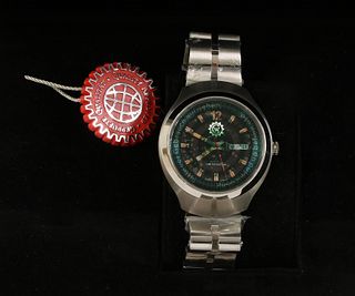 A gentlemen's limited edition stainless steel Constantin Weisz automatic bracelet watch,