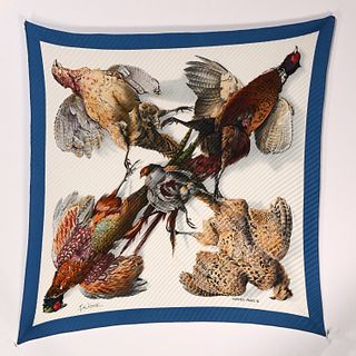 Hermes "Belle Chasse" pleated scarf