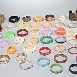 Collection funky retro bangles & cuff bracelets