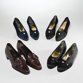 Group (4) of women's designer shoes inc. Chanel