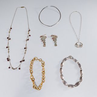 Group sterling silver and designer costume jewelry