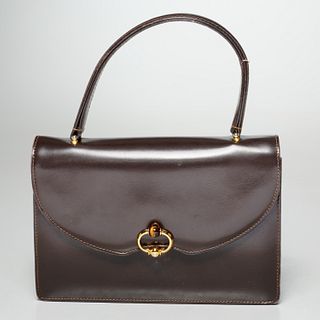 Gucci brown leather handbag